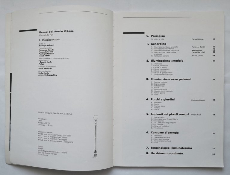 ILLUMINOTECNICA Manuali dell'arredo urbano AU ADI volume 1 IN ASA …