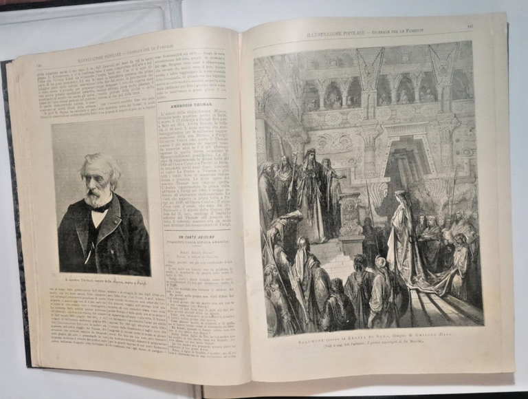 ILLUSTRAZIONE POPOLARE 1896 annata completa 52 numeri rilegati giornale antico