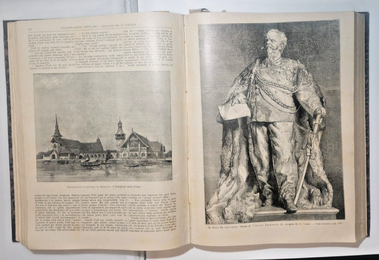 ILLUSTRAZIONE POPOLARE 1896 annata completa 52 numeri rilegati giornale antico