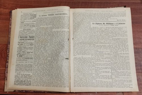ILLUSTRAZIONE POPOLARE Giornale delle famiglie con album fotografico 1911 Treves
