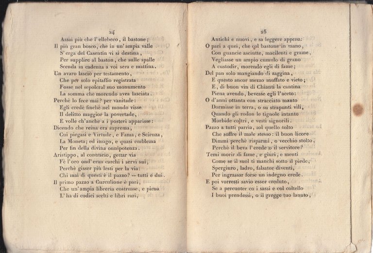 IMITAZIONI DI SATIRE DI GIOVENALE E D'ORAZIO 1809 Libro Antico …