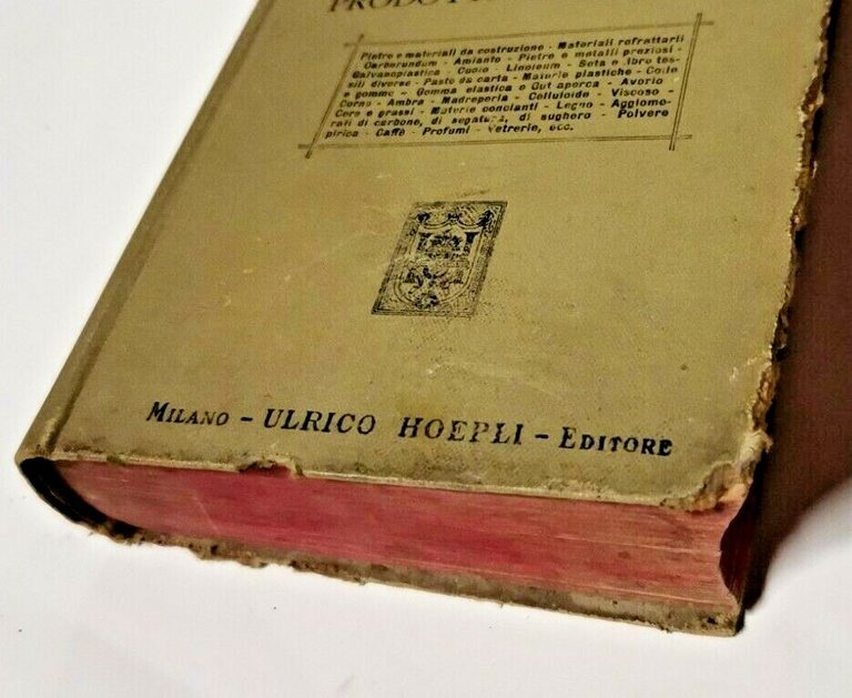 IMITAZIONI E SUCCEDANEI NEI PRODOTTI di Italo Ghersi 1903 Hoepli …