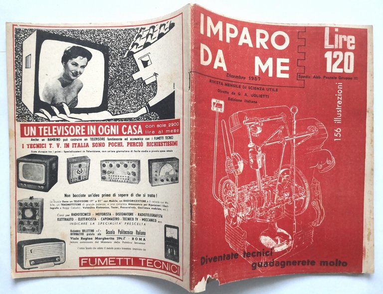IMPARO DA ME rivista mensile di scienza utile dicembre 1957 …