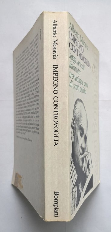IMPEGNO CONTROVOGLIA di Alberto Moravia a cura Renzo Paris 1980 …