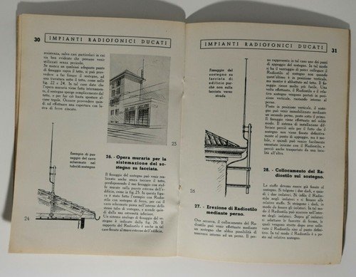 IMPIANTI RADIOFONICI DUCATI opuscoli tecnici numero 8 libro radio 1937 …