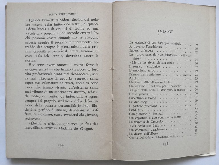 IN ASSISE di Mario Berlinguer 1945 Mondadori Libro ricordi vita …