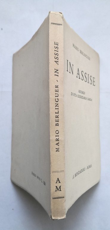 IN ASSISE di Mario Berlinguer 1945 Mondadori Libro ricordi vita …