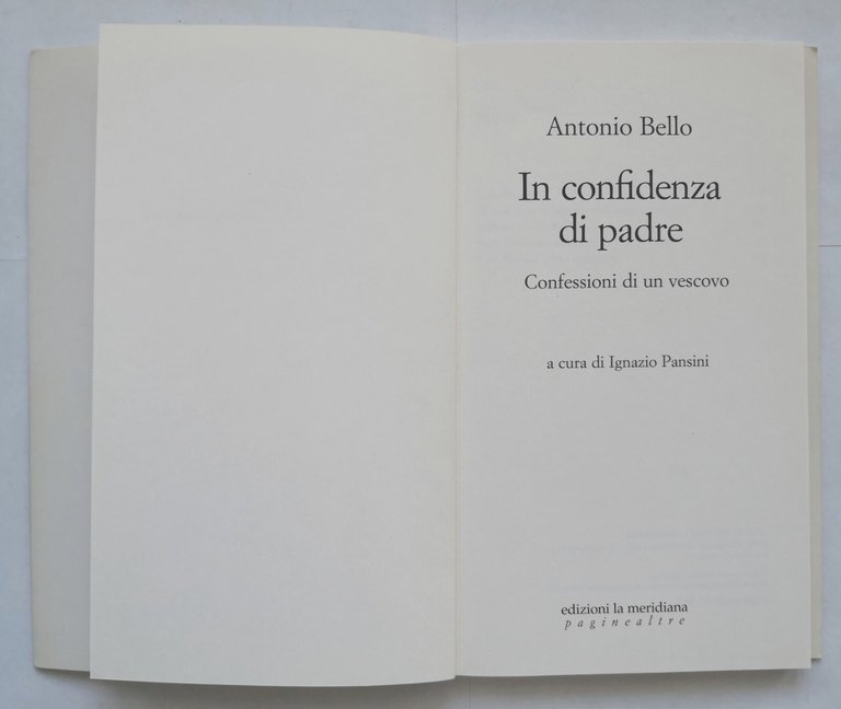 IN CONFIDENZA DI PADRE don Antonio Tonino Bello 2001 La …