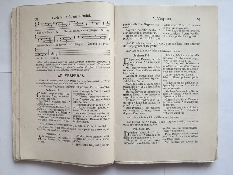 IN DOMINICA PALMARUM AD MISSAM ET HORAS 1930 Officium Libro …