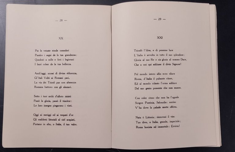 IN ROMAE FASCIBUS VINCES di Giovanni Guagnano 1935 Casini Libro …
