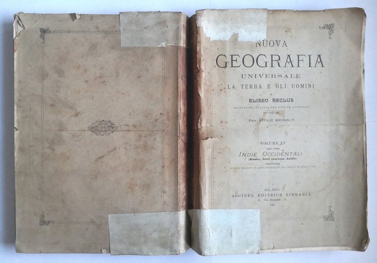 INDIE OCCIDENTALI Messico di Reclus 1897 NUOVA GEOGRAFIA UNIVERSALE Libro