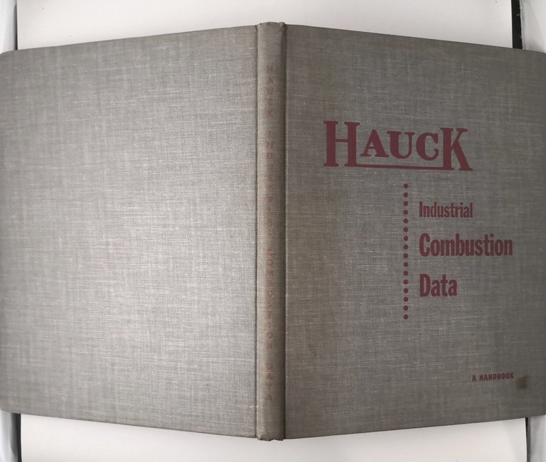 INDUSTRIAL COMBUSTION DATA a handbook 1953 Hauck libro operating combustion