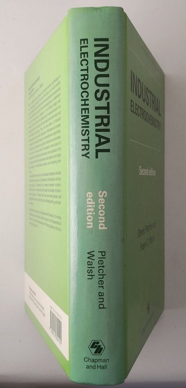 INDUSTRIAL ELECTROCHEMISTRY di Pletcher e Walsh 1990 Chapman Hall Libro …