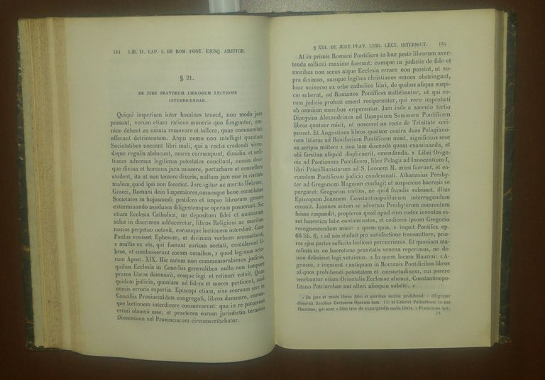 INSTITUTIONES JURIS ECCLESIASTICI PUBLICI ET PRIVATI Joannis Soglia 1860 Libro