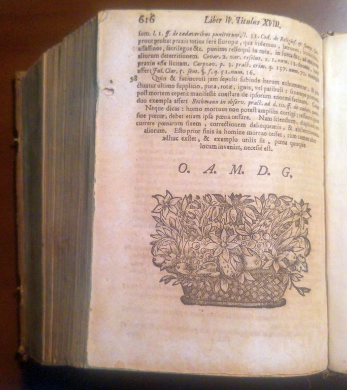 Institutionum Imperialium Seu Elementorum Justiniani 1718 libro antico diritto