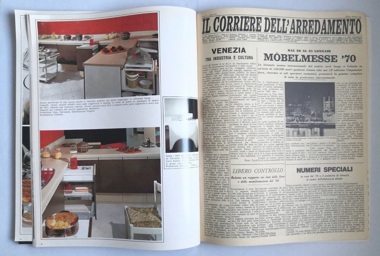 INTERNI la rivista mensile dell'arredamento dicembre 1969 Gorlich numero 36