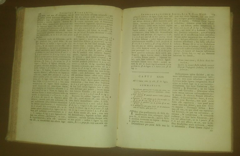 INTERPRETATIONUM JURIS di Josephi Averani 1777 1785 COMPLETO 3 volumi …