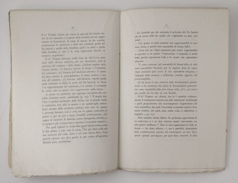 INTORNO ALLA CRITICA LETTERARIA polemica di Benedetto Croce 1895 Pierro …