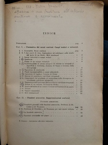 INTRODUZIONE ALLA FISICA MATEMATICA di Enrico Persico 1947 Zanichelli libro