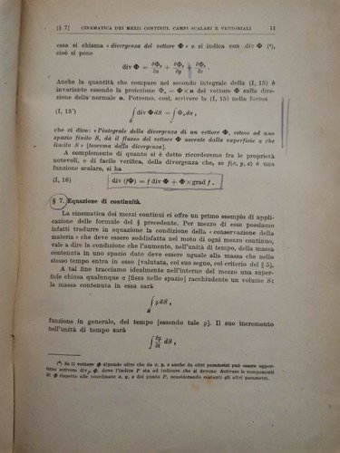 INTRODUZIONE ALLA FISICA MATEMATICA di Enrico Persico 1947 Zanichelli libro
