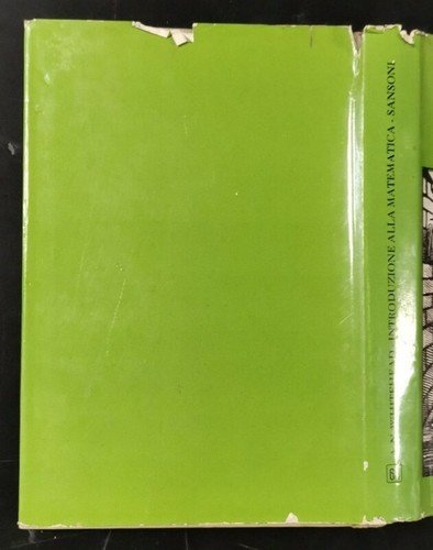 INTRODUZIONE ALLA MATEMATICA di A N Whitehead 1962 Sansoni libro