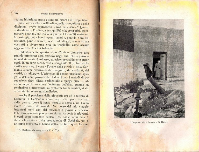 INVECE DELLE ARMI di Folke Bernardotte 1949 Garzanti Libro II …