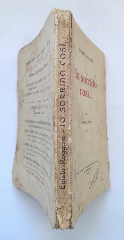 IO SORRIDO COSI novelle gaie di Egisto Roggero 1922 Carlo …