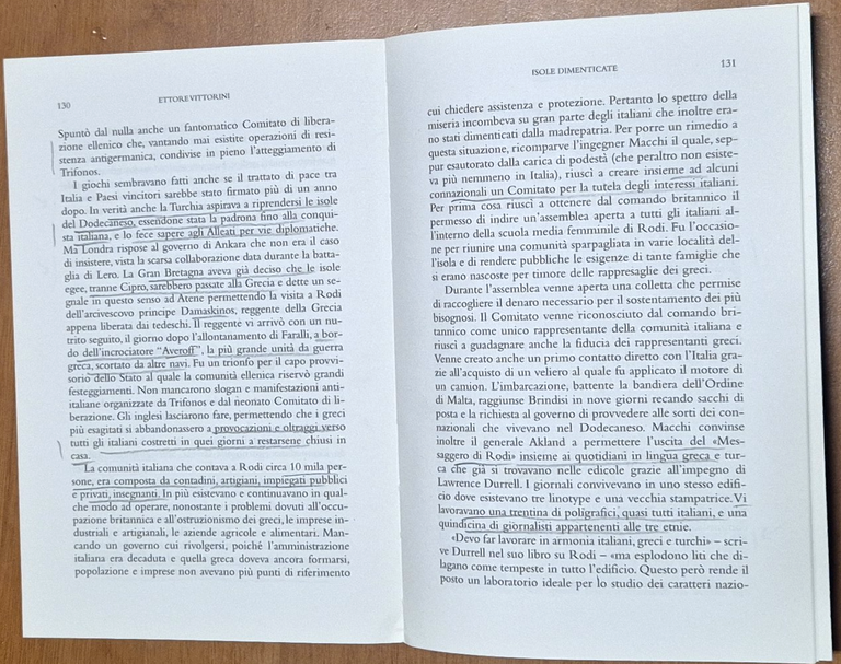 ISOLE DIMENTICATE di Ettore Vittorini il Dodecaneso da Giolitti al …