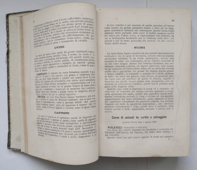 ISPEZIONE DELLE CARNI DA MACELLO di Mazzarella MAZZINI 2 manuali …