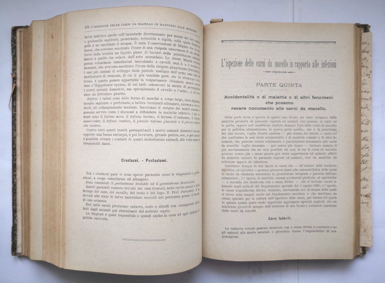 ISPEZIONE DELLE CARNI DA MACELLO di Mazzarella MAZZINI 2 manuali …