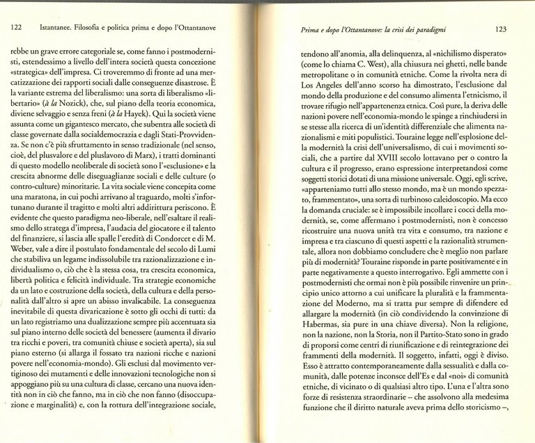 ISTANTANEE FILOSOFIA E POLITICA PRIMA DOPO L'OTTANTANOVE di Fistetti 2006 …