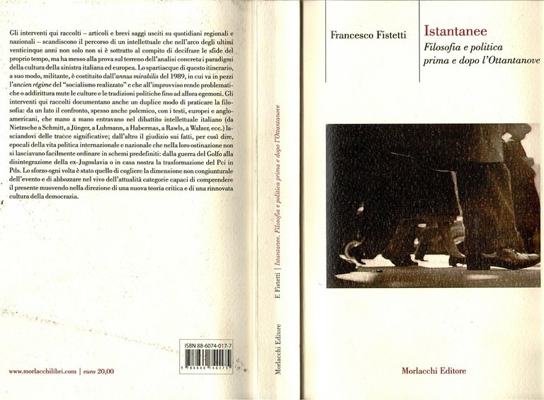 ISTANTANEE FILOSOFIA E POLITICA PRIMA DOPO L'OTTANTANOVE di Fistetti 2006 …