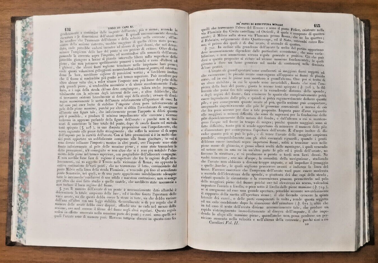 ISTITUZIONI DI ARCHITETTURA STATICA E IDRAULICA 2 volumi 1832 Cavalieri …