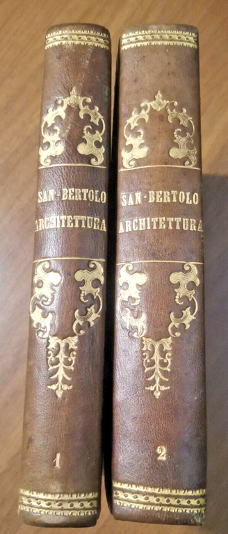 ISTITUZIONI DI ARCHITETTURA STATICA E IDRAULICA 2 volumi 1832 Cavalieri …