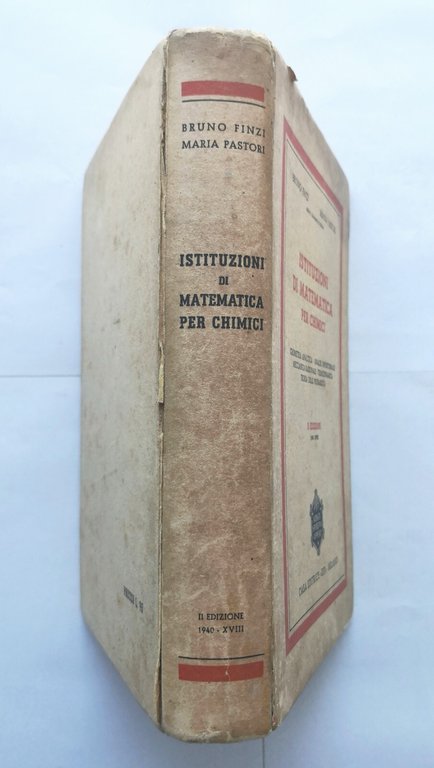 ISTITUZIONI DI MATEMATICA PER CHIMICI Bruno Finzi e Maria Pastori …