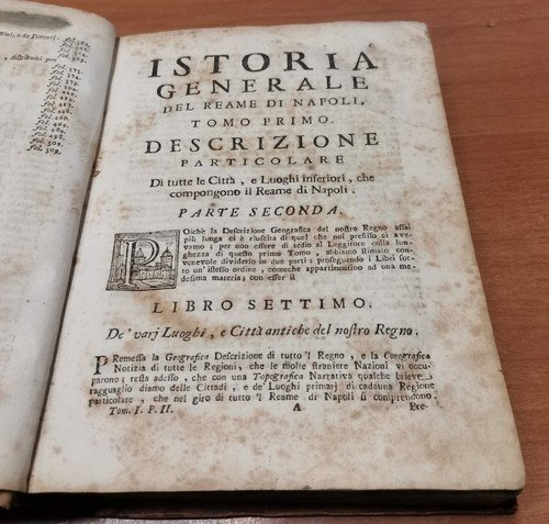 ISTORIA GENERALE DEL REAME DI NAPOLI Tomo I parte II …