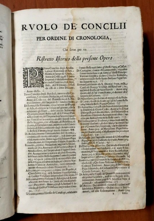 ISTORIA UNIVERSALE DI TUTTI I CONCILII Marco Battaglini 1686 Poletti …