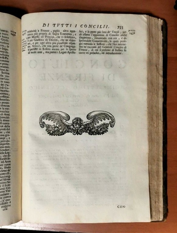 ISTORIA UNIVERSALE DI TUTTI I CONCILII Marco Battaglini 1686 Poletti …