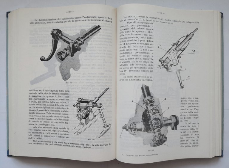 ISTRUZIONE SUL SERVIZIO AUTOMOBILISTICO volume I descrizione funzionamento 1966