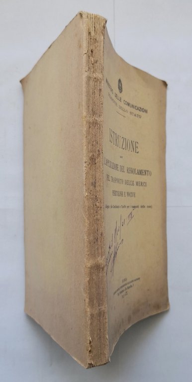 ISTRUZIONE X L'APPLICAZIONE DEL REGOLAMENTO PER TRASPORTO DELLE MERCI 1931 …