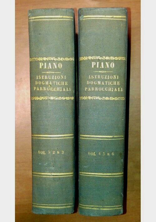 ISTRUZIONI DOGMATICHE PARROCCHIALI Michele Piano 6 tomi in 2 Libri …