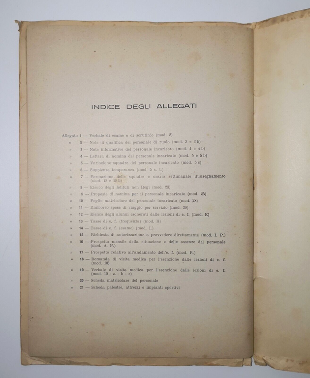 ISTRUZIONI SUI SERVIZI DI EDUCAZIONE FISICA Gioventù italiana del Littorio …