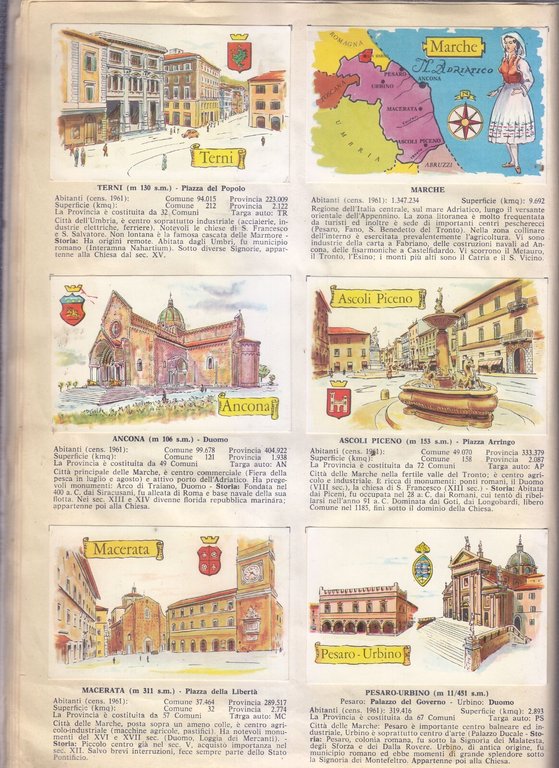 ITALIA Album Enciclopedia Geografica Illustrata con 144 figurine su 175 …