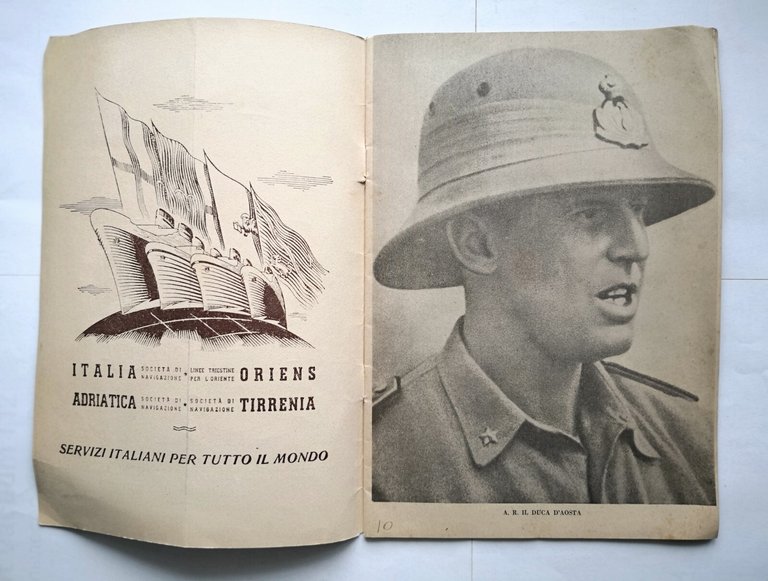 ITALIA E AFRICA rivista società nazionale Dante Alighieri 1943 Italiani …