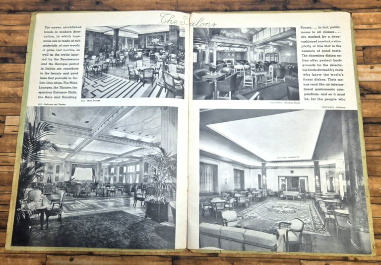 ITALIAN LINE THE SOUTHERN ROUTE TO EUROPE Brochure anni '30 …