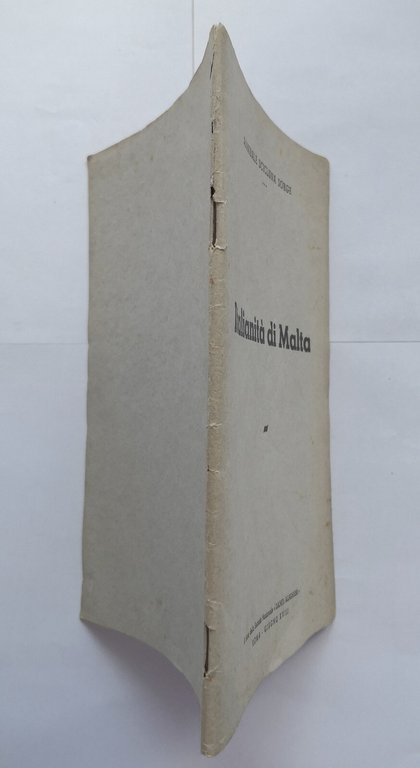 ITALIANITÀ DI MALTA Annibale Scicluna Sorge 1940 Libro orazione dante …