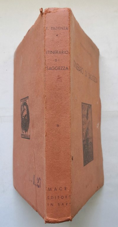 ITINERARIO DI SAGGEZZA Tommaso Pazienza 1938 Luigi Macri Libro