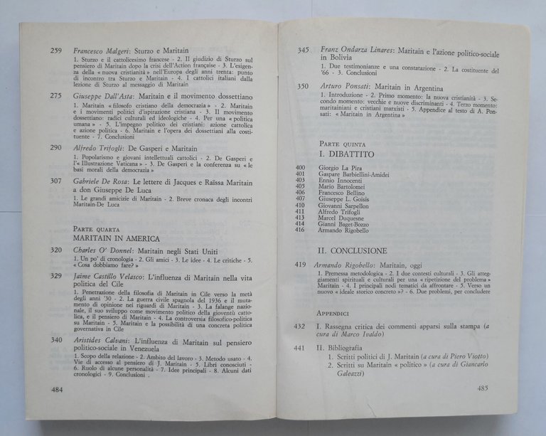 JACQUES MARITAIN E LA SOCIETÀ CONTEMPORANEA di Roberto Papini 1978 …