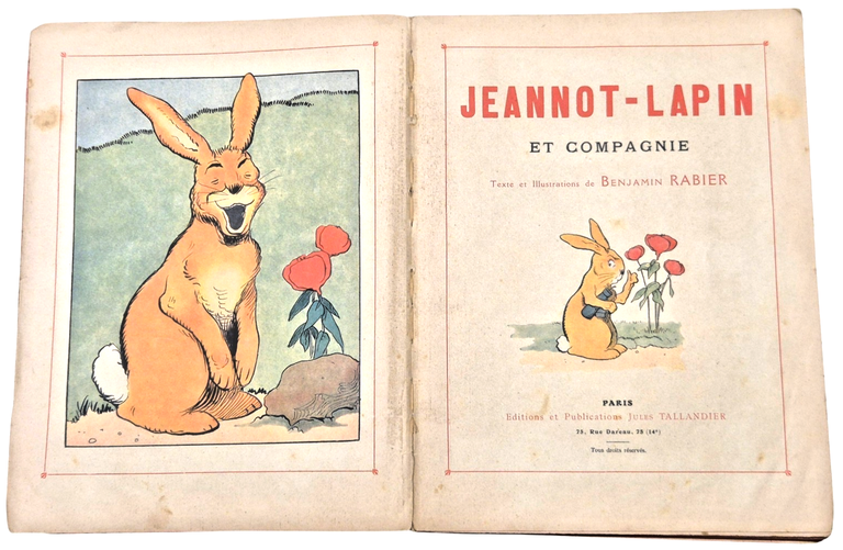 JEANNOT LAPIN ET COMPAGNIE di Benjamin Rabier 1913 Tallandier Libro … | Immagine Gallery 7
