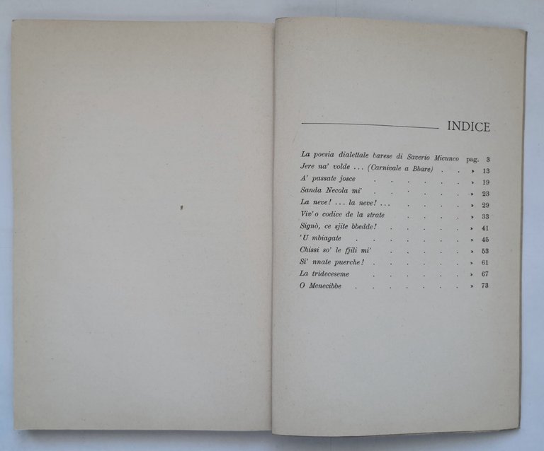JERE 'NA VOLDE di Saverio Micunco 1962 Laterza Polo libro …